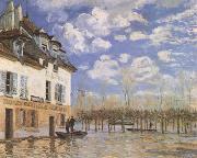 Alfred Sisley The Bark during the Flood,Port Marly (mk09) Spain oil painting artist